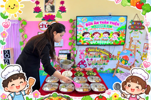 BỮA ĂN THÂN THIỆN THÁNG 10  “Dinh dưỡng yêu thương – Trẻ khỏe, vui và phát triển toàn diện”